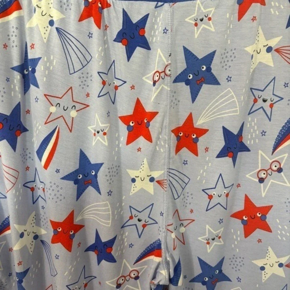 Little Sleepies 4th of July Women's Sleep Shorts Organic Bamboo Size XL